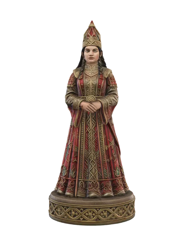 3D model for simplify_Kazakh_Queen