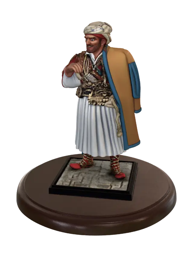 3D model for Turbaned Trader