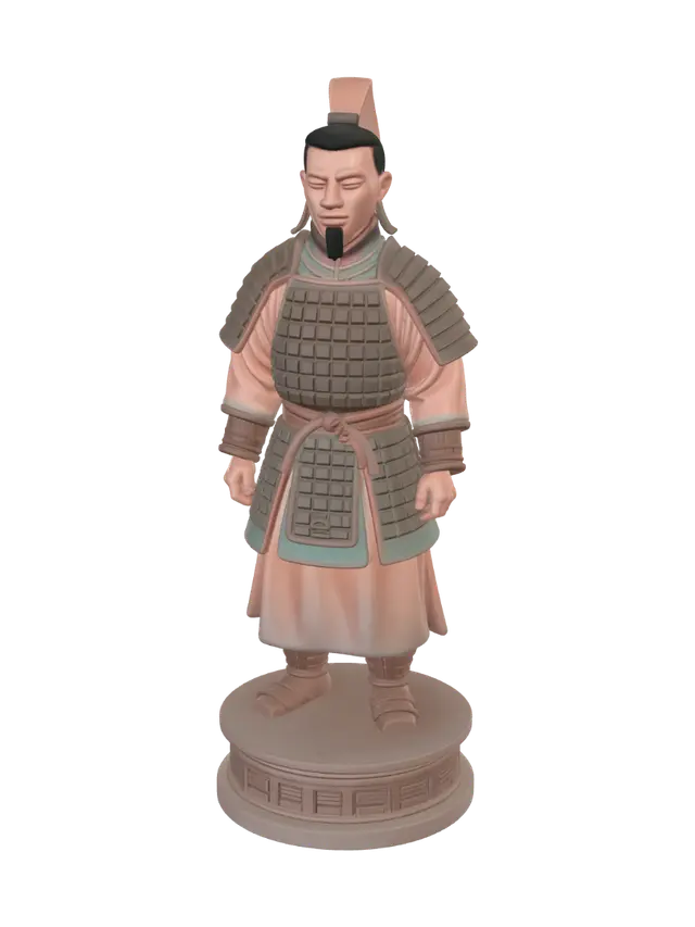 3D model for PAWN TERRACOTA CHESS PIECE