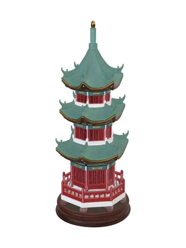 3D model for KOREAN BISHOP TERRACOTA CHESS PIECE