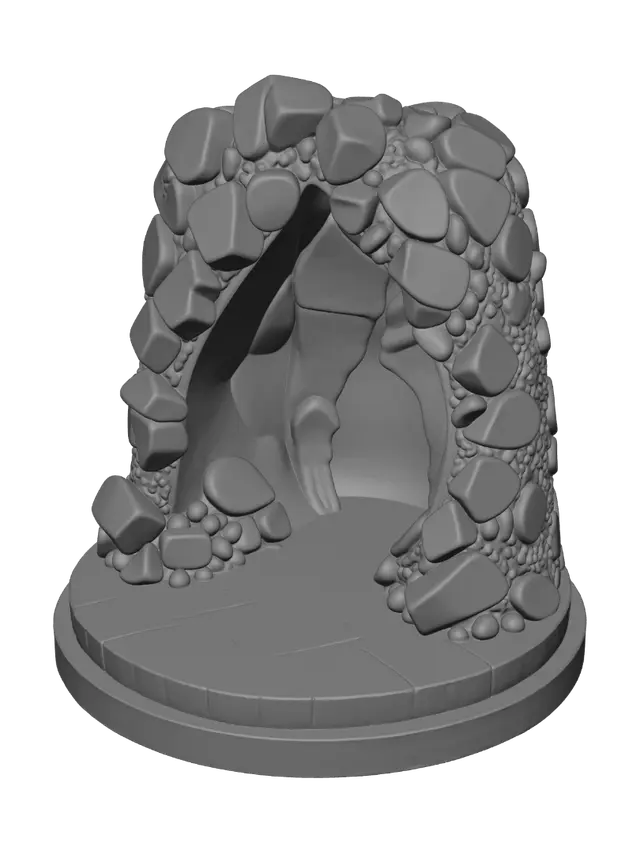3D model for Stone age chess set Rook
