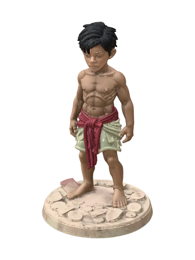3D model for Stone age chess set pawn