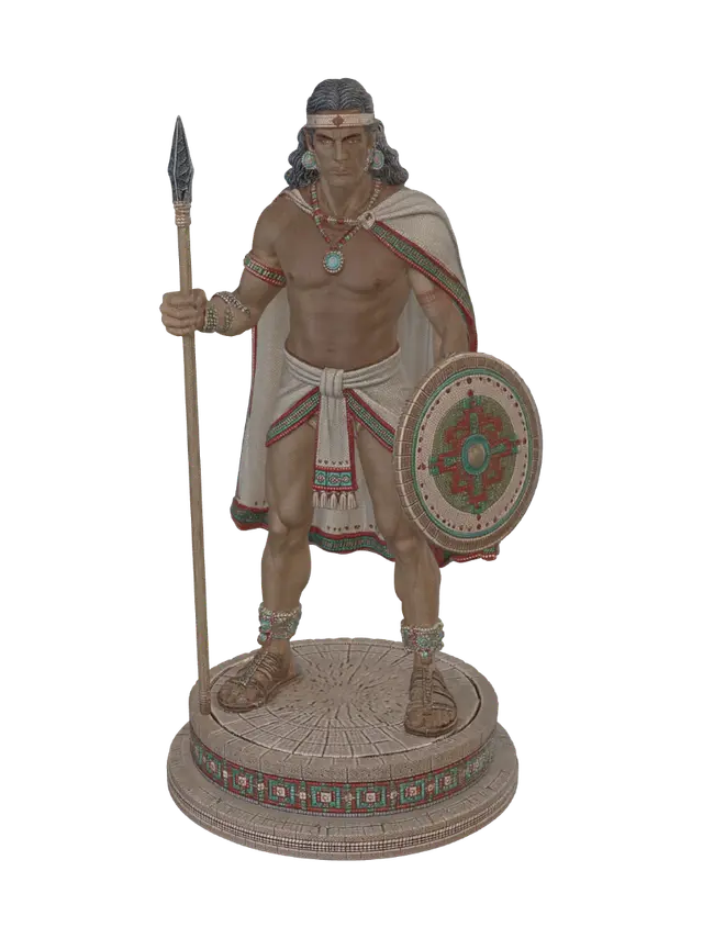 3D model for Aztec Warrior Statue