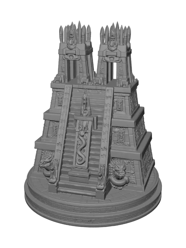 3D model for Twin-Tower Serpent Temple
