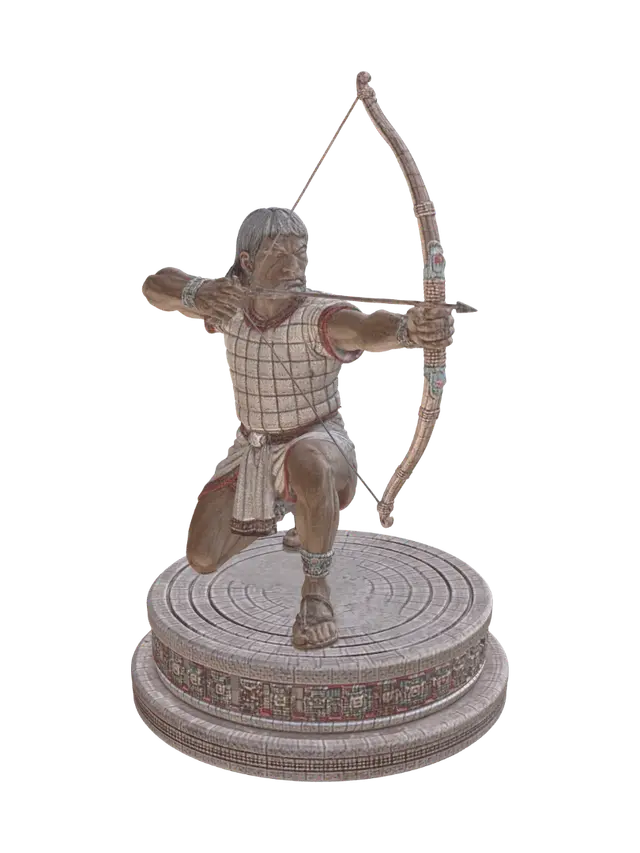 3D model for Kneeling Archer