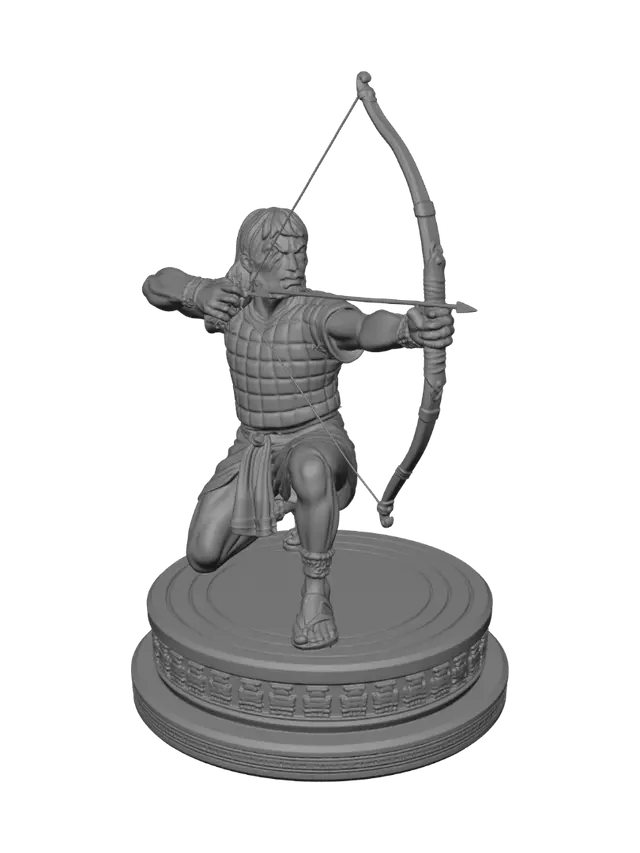 3D model for Kneeling Archer