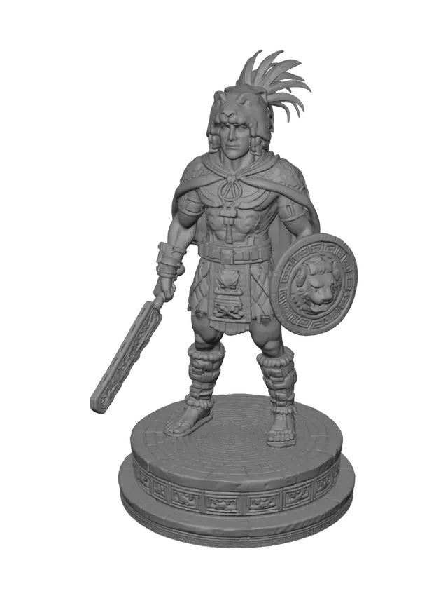 3D model for Aztec Jaguar Warrior