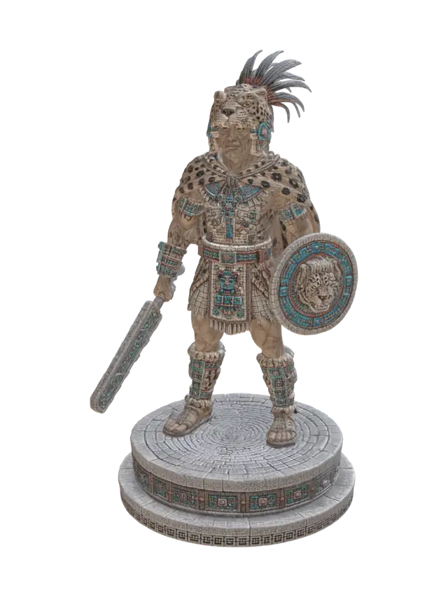 3D model for Aztec Jaguar Warrior