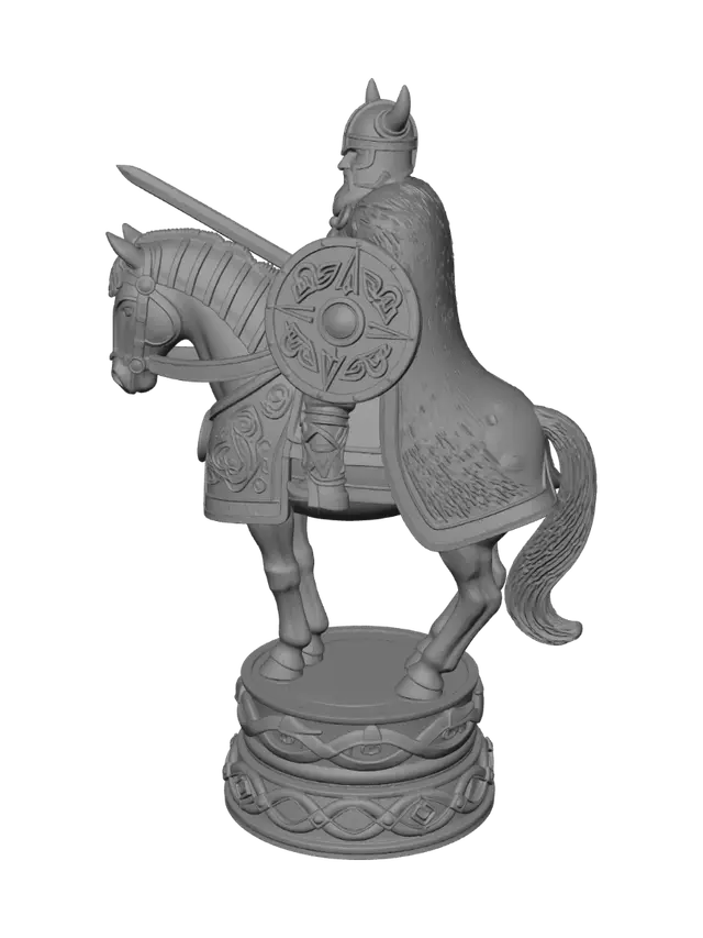 3D model for VIKINGS CHESS SET KNIGHT