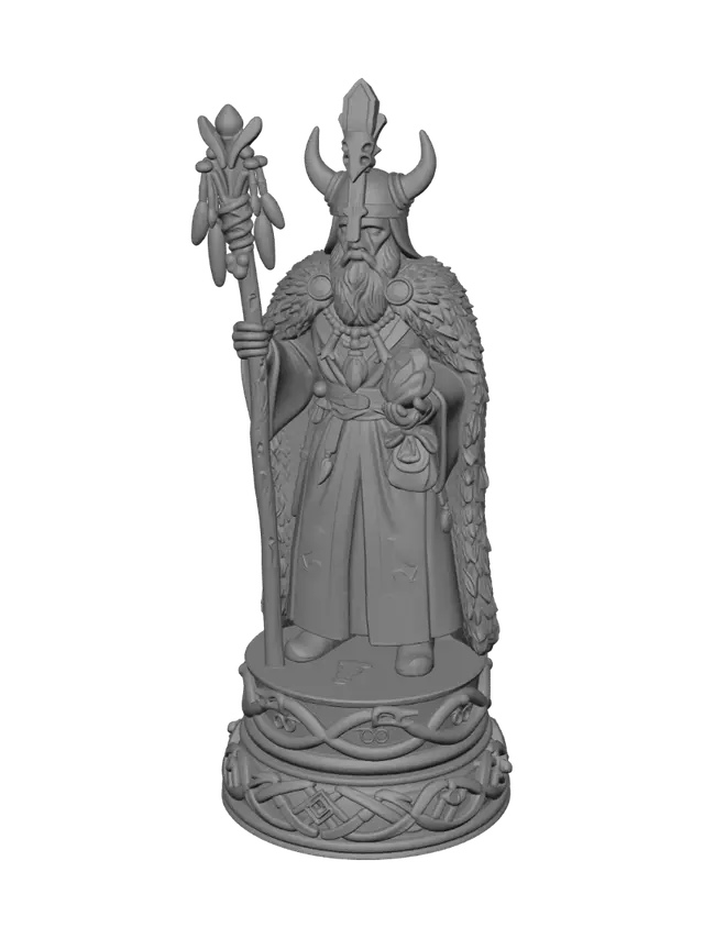 3D model for VIKINGS CHESS SET BISHOP