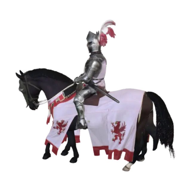 3D model for Bannered Knight on Horseback