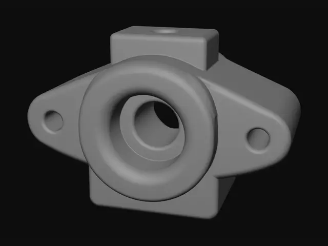 3D model for Flanged bearing housing