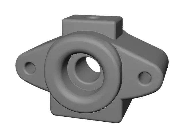 3D model for Flanged bearing housing