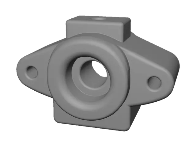 3D model for Flanged bearing housing