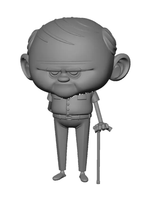 3D model for Grumpy Grandpa