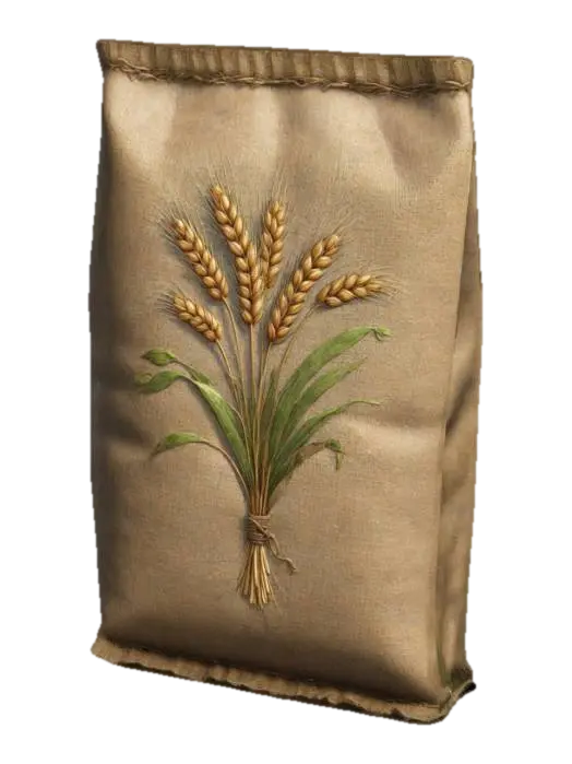 A 3D seed packet game asset, rectangular with slightly worn edges, made of thick… - Native 3D model, vytvořený pomocí AI
