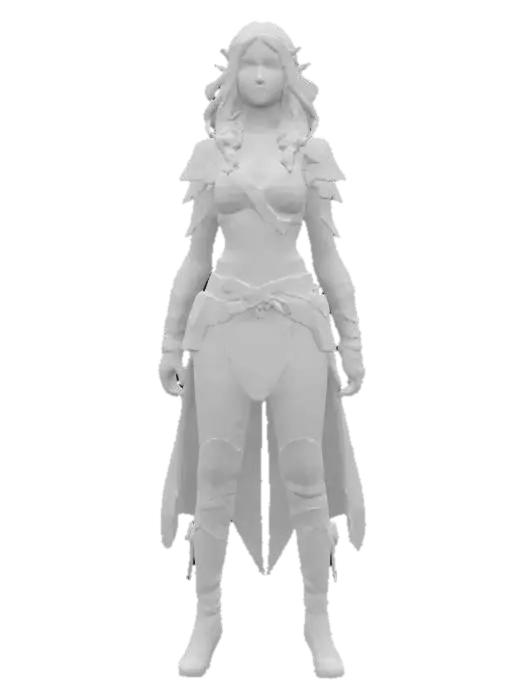 3D model for Elven Warrior