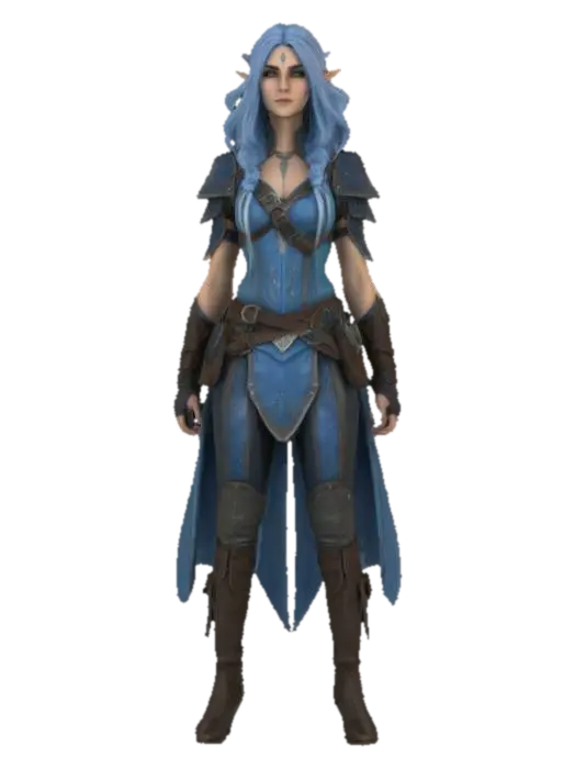 3D model for Elven Warrior