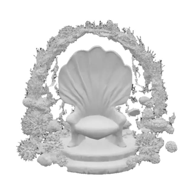 3D model for Coral Throne, #ocean#