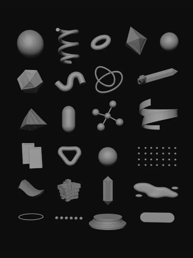 3D model for Neon Geometry Grid