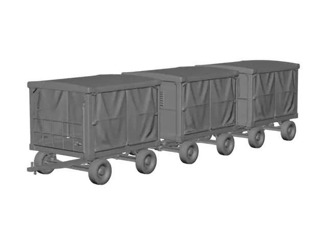 3D model for Perspective View of Cargo Trailers