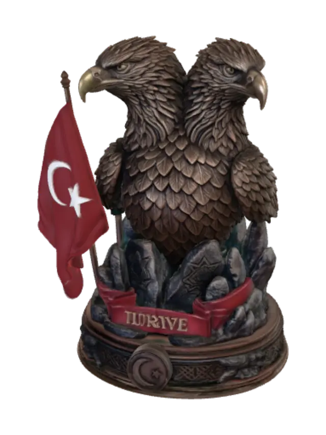 Two-Headed Eagle of Türkiye - Twoheaded AI 생성 3D 모델