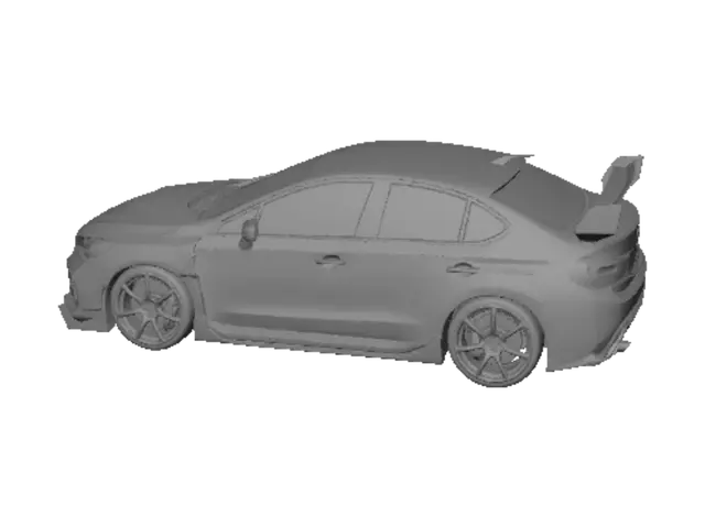 3D model for 2025 Subaru wrx sti