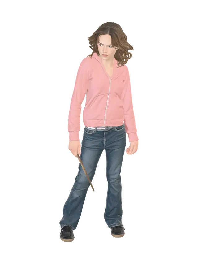 hermione - Spellcasting 3D model, vytvořený pomocí AI