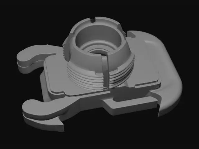 3D model for Desk with laptop, mouse, and a broken plastic mount