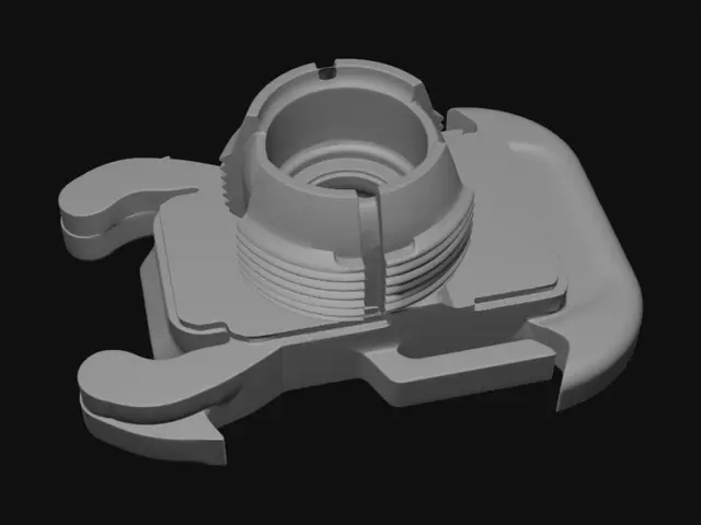 3D model for Desk with laptop, mouse, and a broken plastic mount