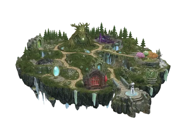 3D model for Logic Island: The Forest of Choices