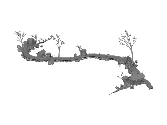 3D model for Winding Village Path