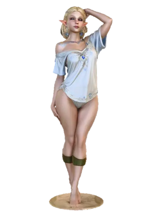Elf Sleepover - Sleep 3D model, vytvořený pomocí AI