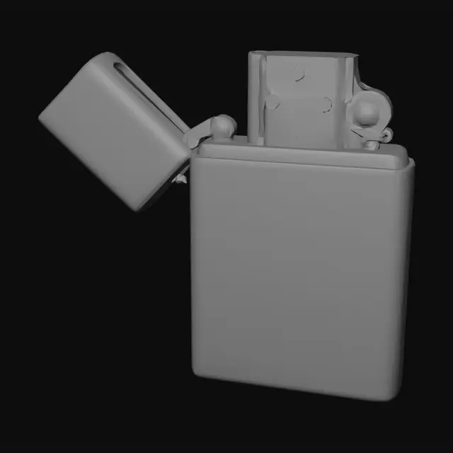 3D model for ALtes Feuerzeug aus Metall