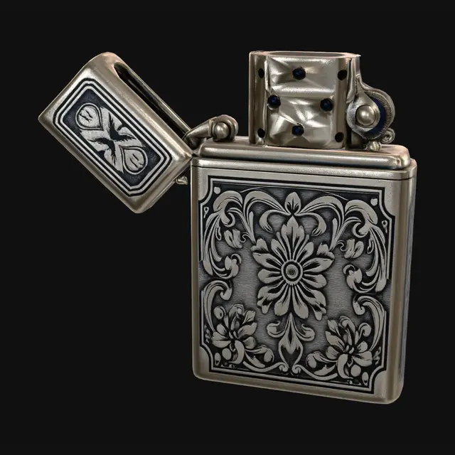3D model for ALtes Feuerzeug aus Metall