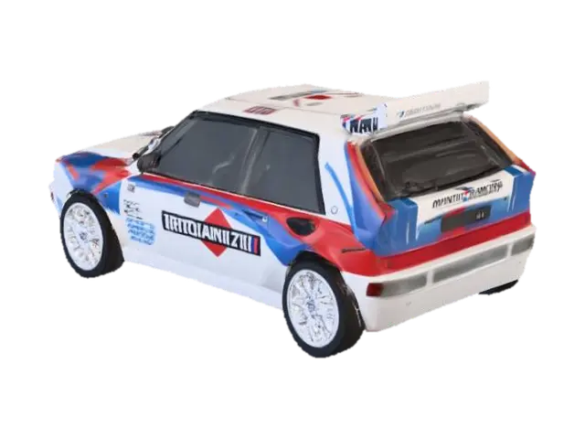 Rally Legend in Action 3D model, AI generated