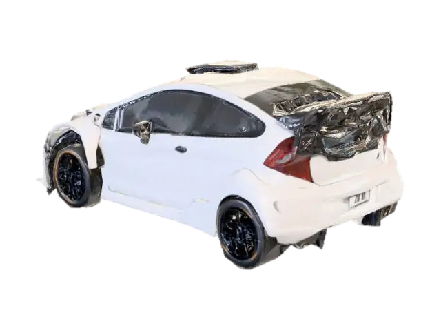Rally Car Racer 3D model, AI generated