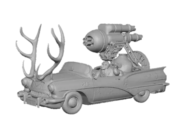 3D model for Santa's Rocket Sleigh Ride