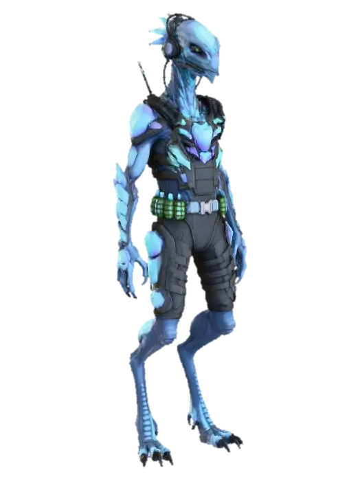 Galactic Sentinel - Mercenary 3D model, vytvořený pomocí AI
