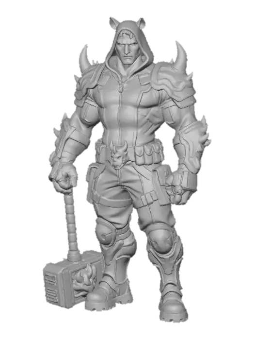 3D model for Warrior of the Forest