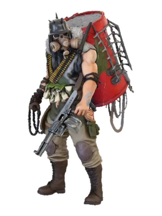 The slave Trader 3D model, vytvořený pomocí AI
