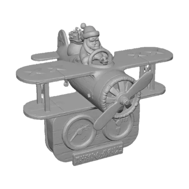 3D model for Santa's Sleighplane