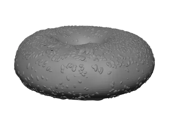 3D model for Weathered Bagel