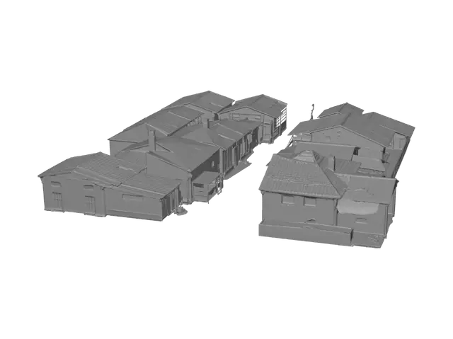 3D model for Aerial drone shot mid-morning of Kalundu — mixed-income neighbourhood in Konkce City,
Zambora. Low-rise concrete houses with corrugated iron roofs in faded blues greens reds.
Narrow tarmac streets. Small mosque, Catholic church, supermarket, matatu bus stop.
Background: brown river, two-lane bridge, distant downtown skyscrapers, mountains. Warm
African sunlight. Photorealistic, Unreal Engine 5. Reference: GTA V Grove Street aerial +
real Lusaka satellite.