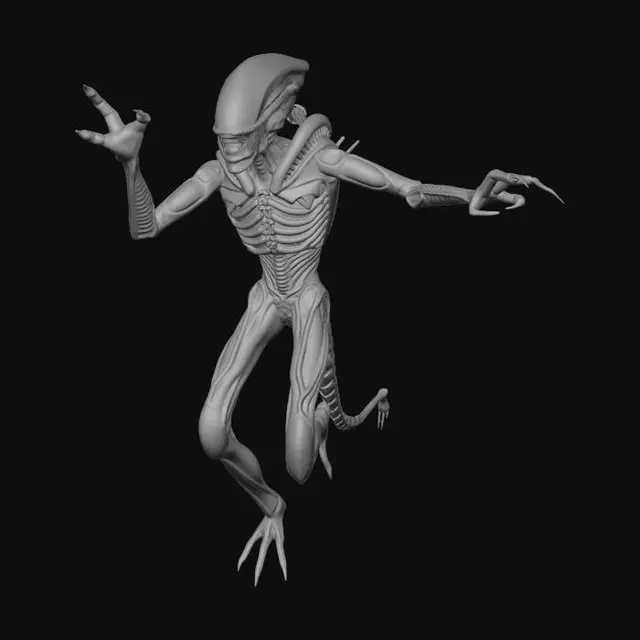 3D model for Midnight Xenomorph