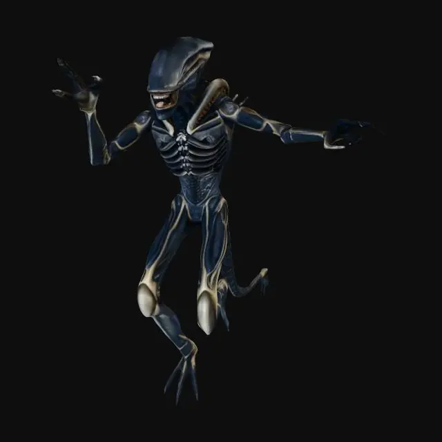 3D model for Midnight Xenomorph