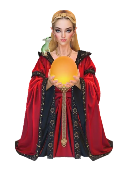 Enchanted Oracle - Guide 3D-model, gegenereerd door AI