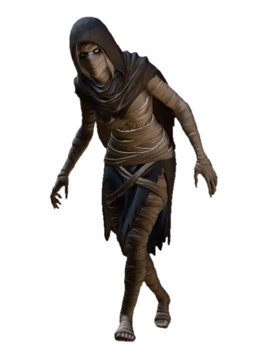 Mummy-001 - Tomb 3D model, vytvořený pomocí AI