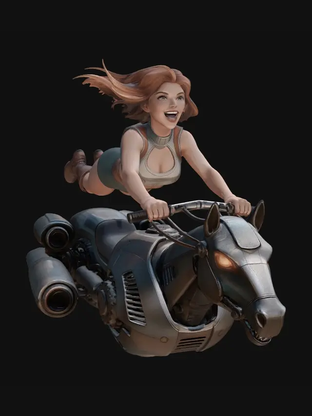 3D model for RetroRider-0005A