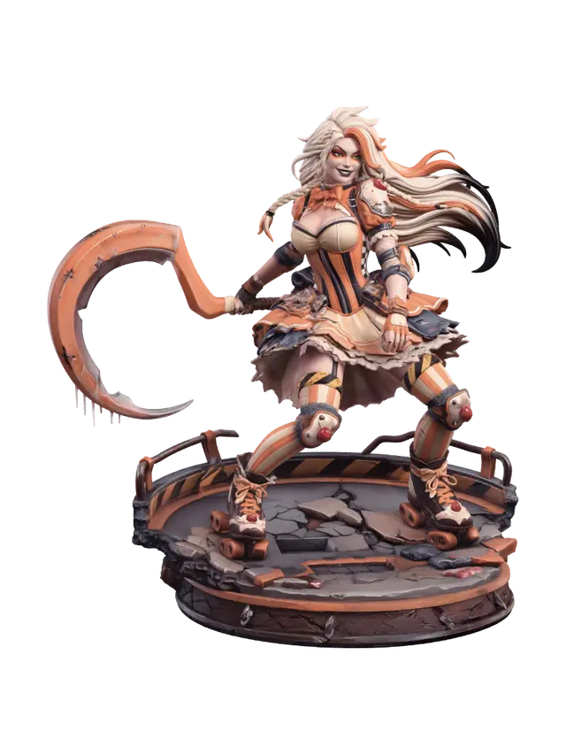 3D model for Harlequin of the Orange Carnival